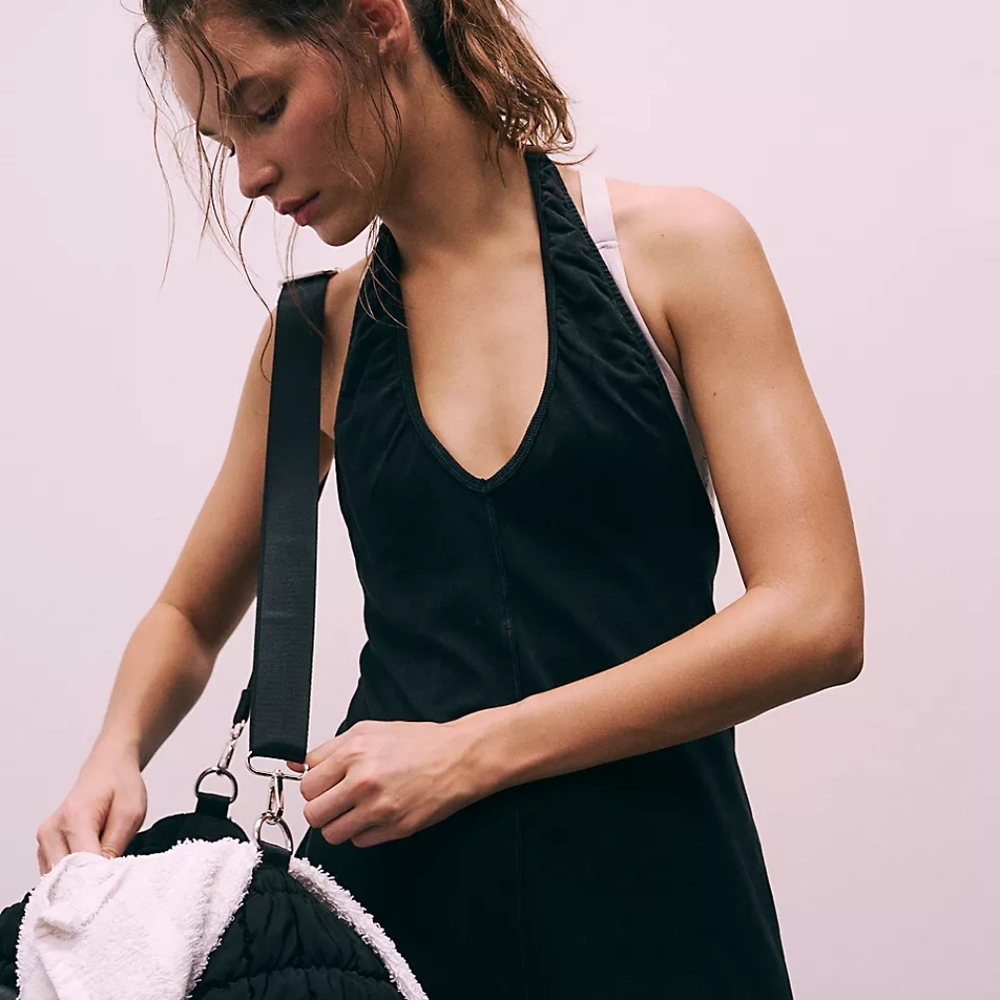 Hot Shot Halter Romper NWOT